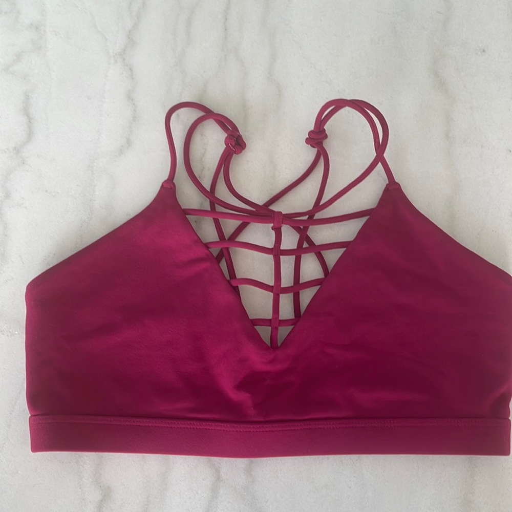 Lorna Jane pink sports bra